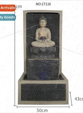 Floor Buddha flowing fountain ornament humidifier east Asia
