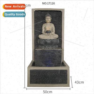 Floor Buddha flowing fountain ornament humidifier east Asia