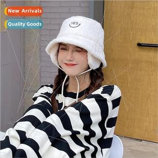 fall and hat protection fisherman tweed female Ear winter