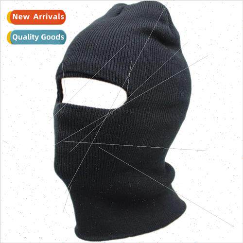 ngle-hole woolen cap outdoor riding knitted cap windproof wa