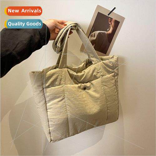 Solid color new cotton tote bag new autumn and winter large-