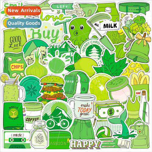 50 pcs of US dollars green stickers small fresh VSCO girl gr