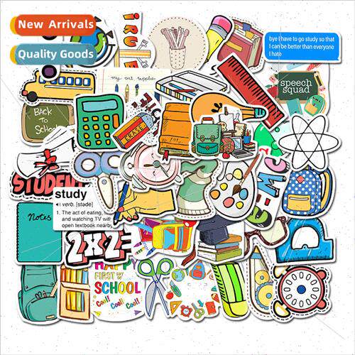 50 school cultural supplies graffiti stickers desk stationer