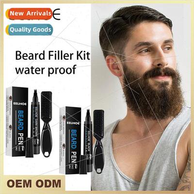 Beard Filler Pen Kit Waterproof Beard Pen Beard Tracing Pen