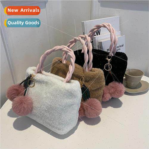 2022 new fall and winter fur shoulder bag cherry girl plush