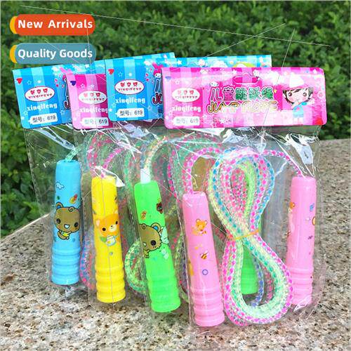 Colorful children jump rope kindergarten elementary school s