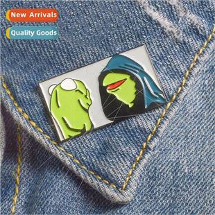 Frog All Drip Badge Alloy Enamel the Kermit Evil Oil Cartoon