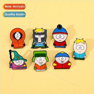badge Park characters Cartoon brooch metal alloy Par game