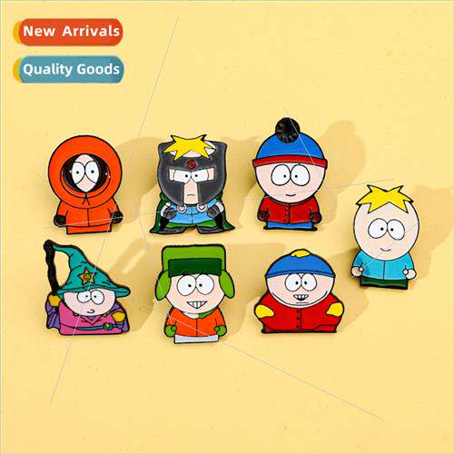 Cartoon game  metal badge  Park characters alloy brooch  Par