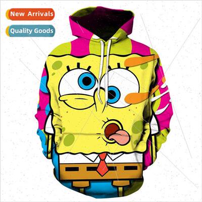 2021 new anime SpongeBob SquarePants loose leisure childrens