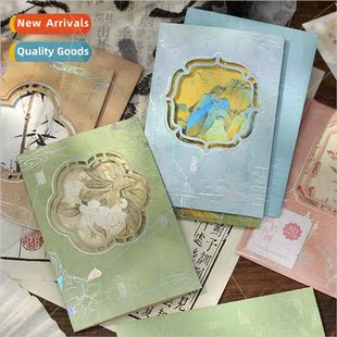 iron greeting like dimensional pai color cold ink Three card