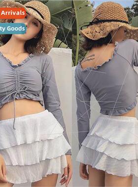 Split Swimsuit Women Solid Color Sexy Bikini Summer Tight in