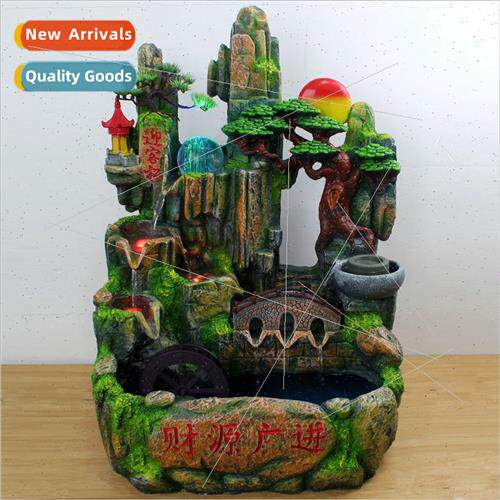 The new resin rockery fountain fountain source of prosperity