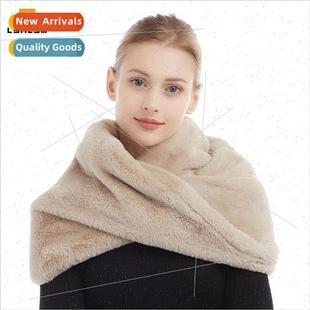 new solid fashion and colli scarf winter fluffy Autumn color