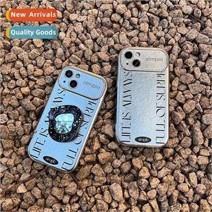 Simple English geometric mirror stand 适用 iPhone 14 Apple 1