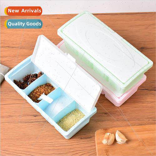 Multi-compartment compartment kitchen spice box seasoning ja