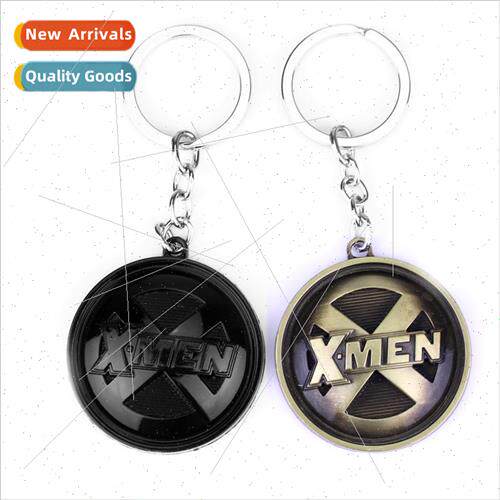 Movie around Wolverine X-Men X-Men logo alloy keychain ring