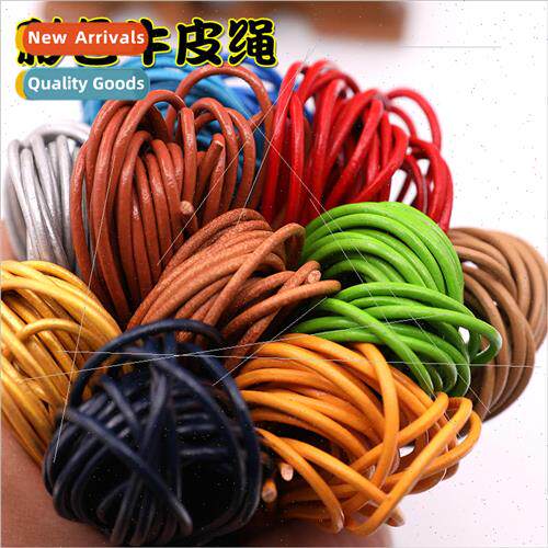 diy rope handmade cowhide leather rope real leather rope rou
