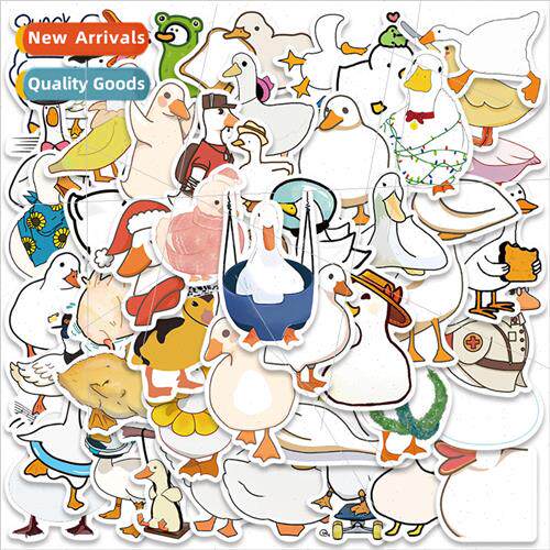 50 cartoon cute sketch duckling doodle stickers luggage book