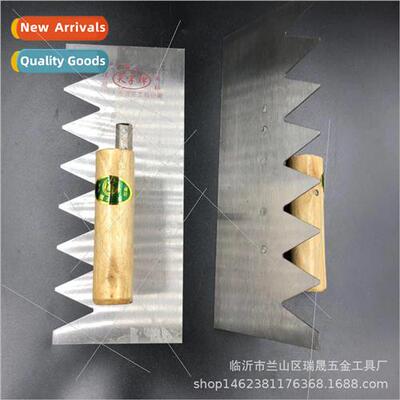 Mud trowel with pointed teeth Masonry tools Building board B
