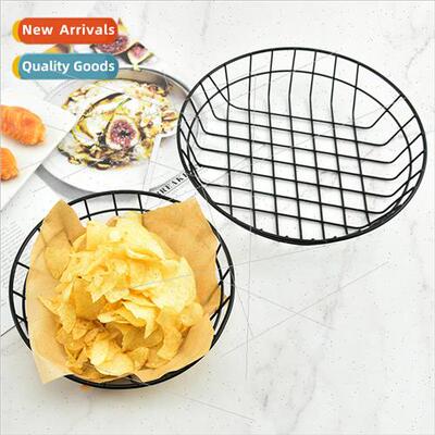 Creative round French fries basket snacks Western restaurant