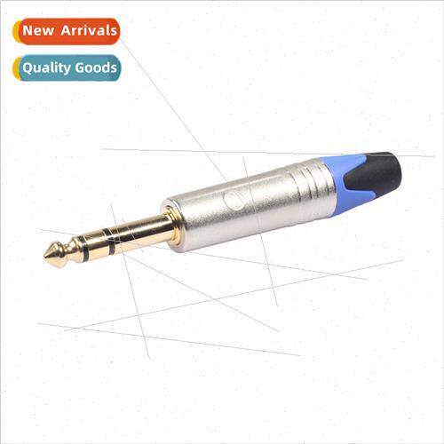 Can be ized LOGO new zinc alloy shell gold-plated plug 6.35m