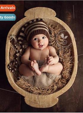 New handmade wool knitting newborn photography hat baby wool