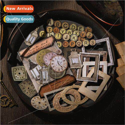 Punk lab series hollowed out hard card vintage clock gear di