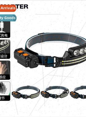 New LED mini multi-function waving sensor head mounted light