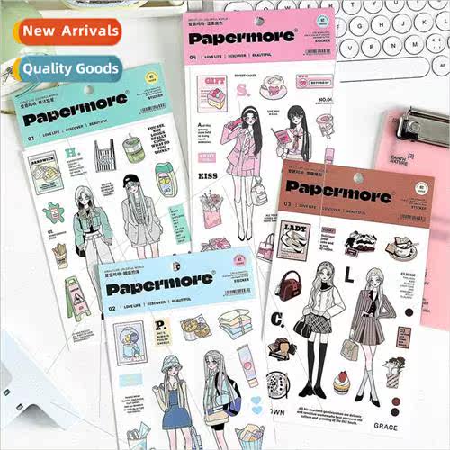 Stickers Love Mingle Series Korean cartoon anime girl heart