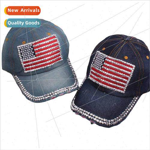 Men Women Cowboy Hat Adult American Flag Duck Tongue Basebal