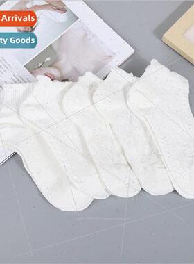 Summer bubble mouth lace socks low womens boat socks white s