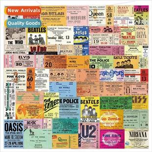 vintage tickets stickers pack handbook gra pcs