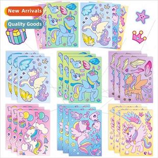 face stickers puzzle Make pass package pony sticker