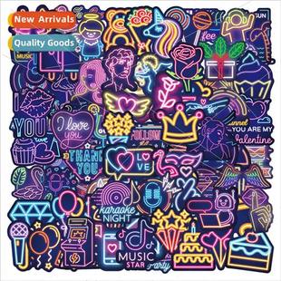 100 water car neon helmet electric stickers luggage New cups