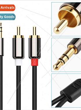 Audio cable one point two 3.5mm double lotus head rca laptop