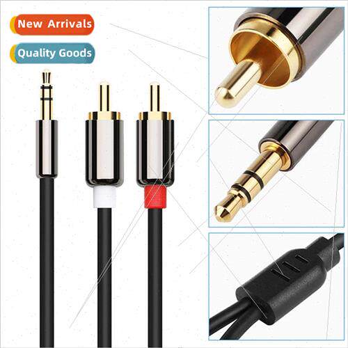 Audio cable one point two 3.5mm double lotus head rca laptop