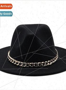 2021 Autumn and winter British  tweed jazz bowler hat men an