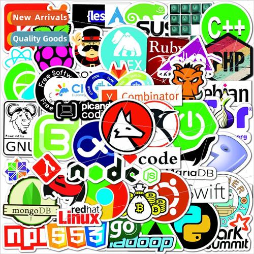 50 pcs of small fresh computer programming doodle stickers b