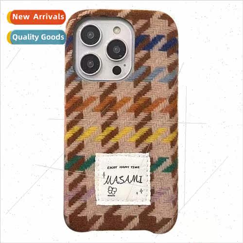 Autumn and winter ins thousand birds check flannel Apple 15P