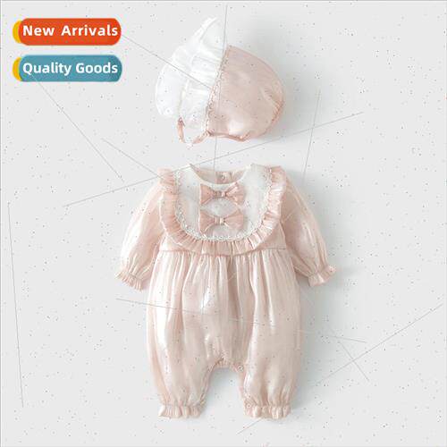 Baby onesie 2023 fall new newborn baby clothes female baby Y