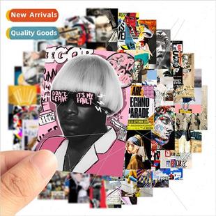 50 art tear splicing graffiti stickers cell phone case guita