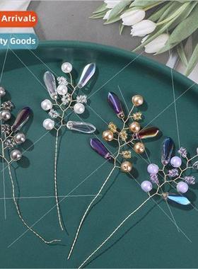 bouquet of colorful petals e flower branch diy handmade weav