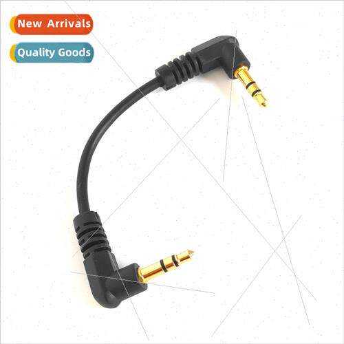 10CM 3.5mm Dual Connector Cable Elbow Male to Male Pair Reco