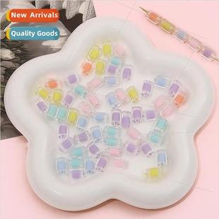 glossy column beads Acrylic scattered transparent