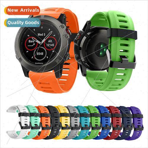 适用 Garmin Fenix7x/6x/5X Silicone Strap Accessories Fenix 3