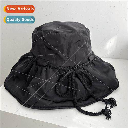 Summer silky large brim sun hat sun hat fisherman hat female