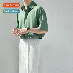 silk INS green system drape ice retro ascetic temperament