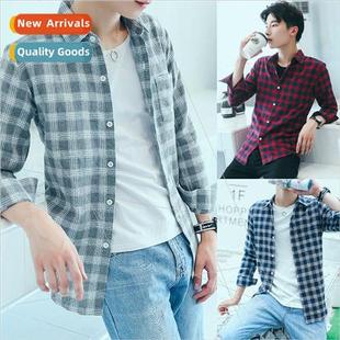 upper long teenager new fashion male mens shirt 2021 sleeved