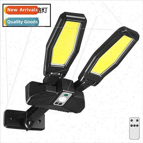 Double head solar wall light outdoor body sensor solar light